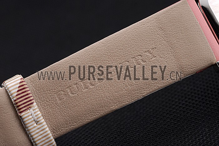 Burberry The City Classic Black Dial Pink Bracelet 622561