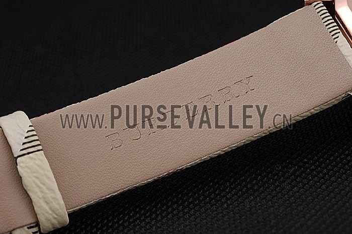 Burberry The City Classic Grey Dial Haymarket Bracelet 622566