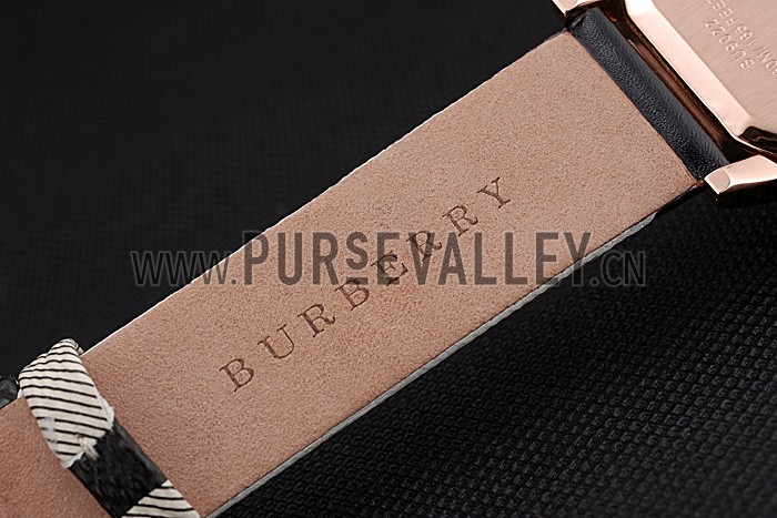 Burberry The City Classic Diamonds Case Black Dial Black Bracelet 622569