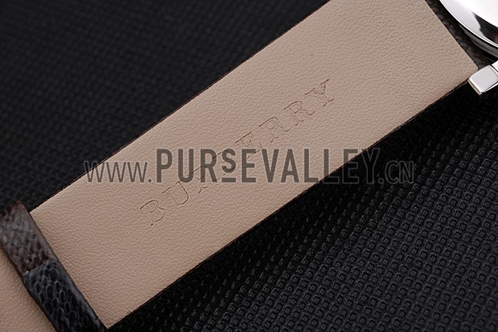 Burberry The City Classic Chronograph Brown Dial Smoked Trench Bracelet 622571