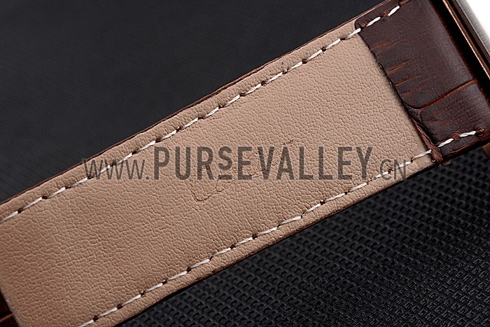 Cartier Tank MC Gold Case Brown Dial Brown Leather Strap 622175