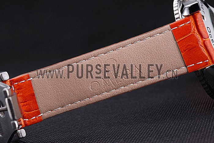 Omega Seamaster Planet Ocean GMT Orange Dial Orange Leather Band 622395