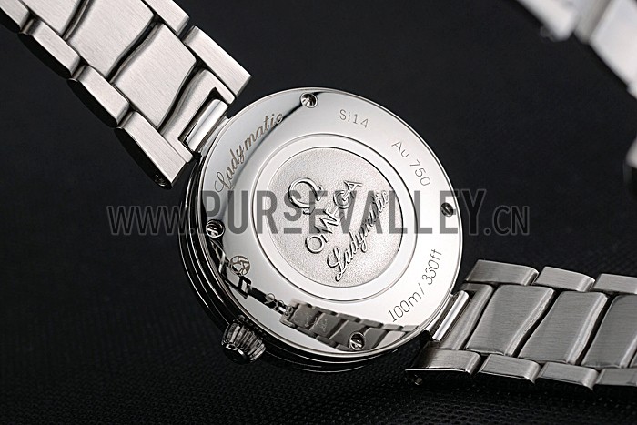 Omega Ladymatic Purple Dial Stainless Steel Bracelet 622459