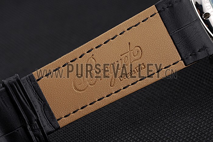 Breguet Duo Tourbillon Silver Case White Dial Black Leather Bracelet 622622