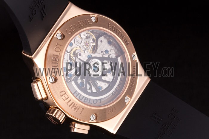 Swiss Hublot Classic Fusion Black Dial Rose Gold shb08 621401