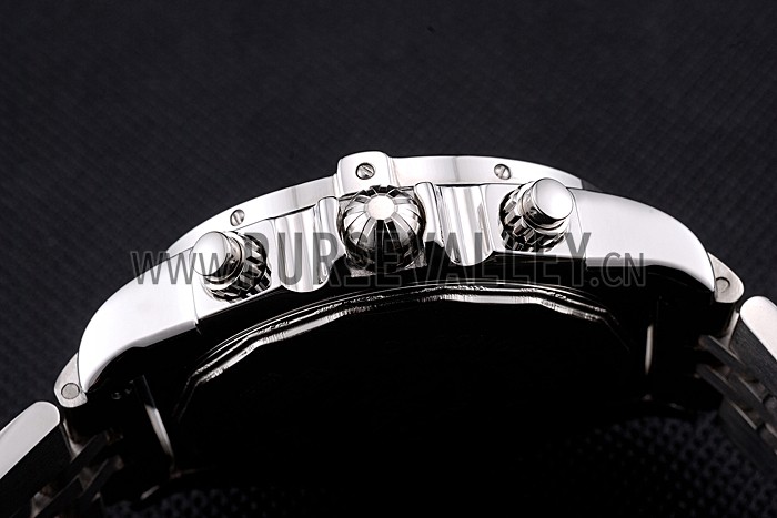 Breitling Chronomat Certifie Black Dial Stainless Steel Bracelet 622426