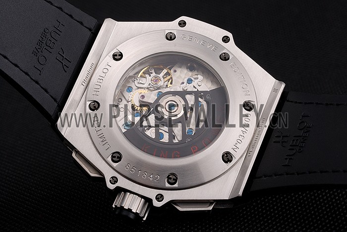 Swiss Hublot Big Bang Limited Edition Formula 1 Black Skeletonised Dial Steel Case Black Leather Strap 622883