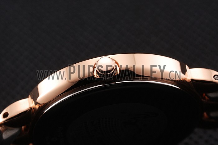 Omega De Ville Prestige White Dial With Diamonds Rose Gold Case Two Tone Bracelet