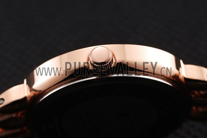 Omega De Ville Prestige No Date White Dial With Diamonds Rose Gold Case Two Tone Bracelet