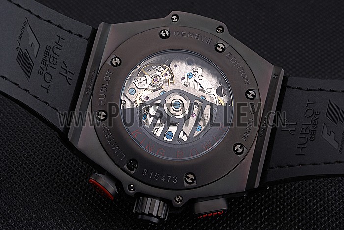 Swiss Hublot Big Bang Limited Edition Formula 1 Black And Red Dial Black Case Black Fabric Strap 622885