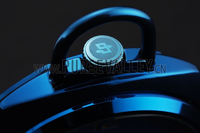 Swiss Panerai Radiomir Pocket Watch Blue Dial Blue Plated Case Stainless Steel Chain 1453741