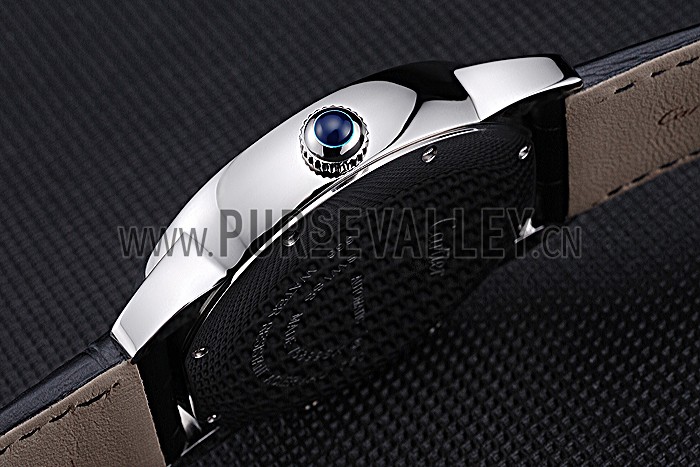 Swiss Cartier Ronde Solo Stainless Steel Diamond Case White Dial Roman Numerals 622195