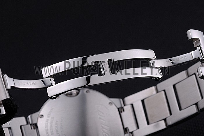 Swiss Cartier Ballon Bleu de Cartier White Dial Roman Numerals Stainless Steel Bracelet 622555