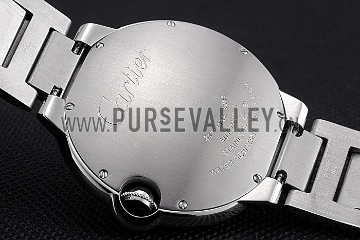 Swiss Cartier Ballon Bleu Diamond Case White Dial Stainless Steel Bracelet 622673