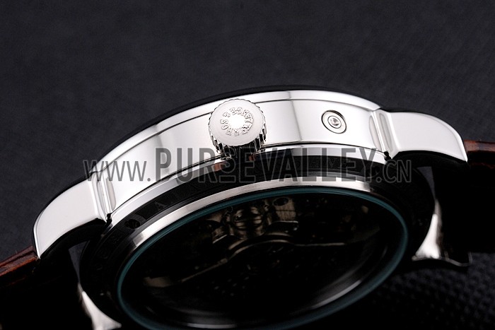 A. Lange & Sohne Lange 1 White Dial Stainless Steel Case Brown Leather Strap