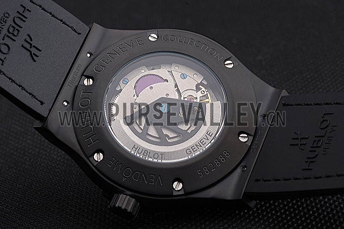 Hublot Classic Fusion Shawn Carter Black Steel Case Black Leather Strap 622817