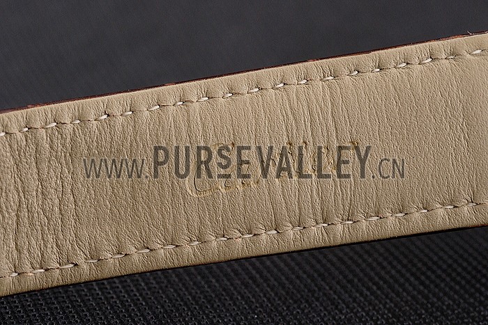 Cartier Ronde Solo Brown Dial Diamond Hour Marks Rose Gold Case Brown Leather Strap