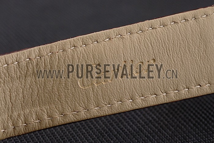 Cartier Ronde Solo Brown Dial Diamond Bezel Rose Gold Case Brown Leather Strap