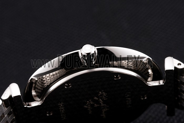 Swiss Longines Grande Classique Black Dial Roman Numerals Stainless Steel Case And Bracelet