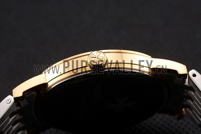 Vacheron Constantin Fine Gold Dial Gold Case Two Tone Bracelet