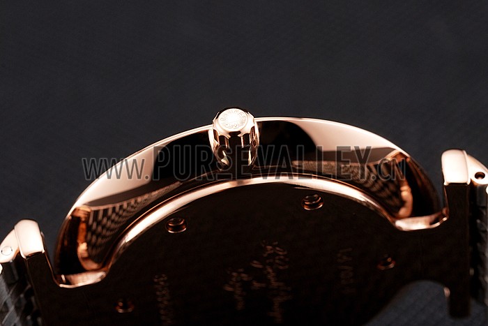 Swiss Longines Grande Classique White Dial Roman Numerals Rose Gold Case Two Tone Bracelet
