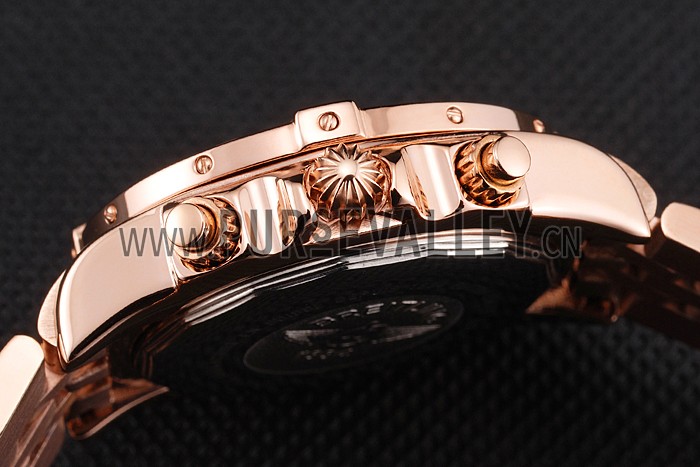Breitling Chronomat Quartz Pearl Dial Rose Gold Case And Bracelet