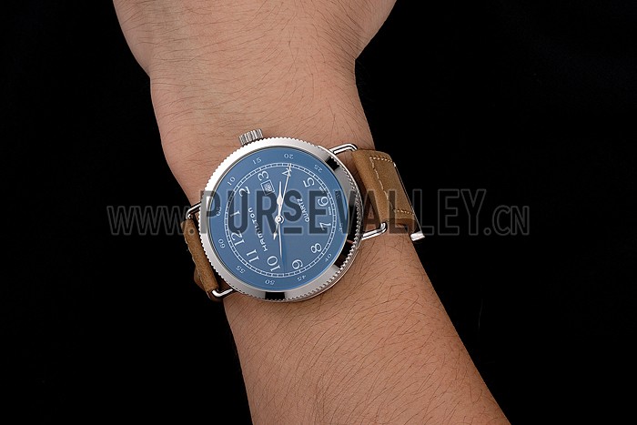 Hamilton Navy Pioneer Black Dial Stainless Steel Case Light Brown Leather Strap