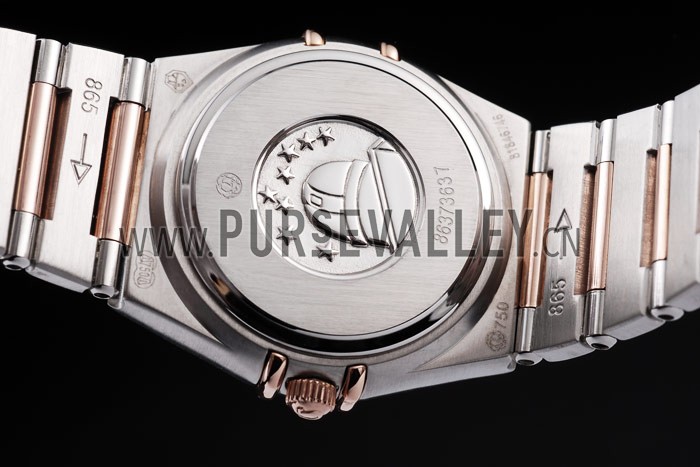 Omega Swiss Constellation Jewelry Diamond Case Radial Emblem White Dial