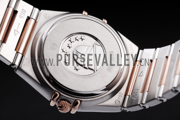 Omega Swiss Constellation Jewelry Diamond Case Radial Emblem Black Dial 98113