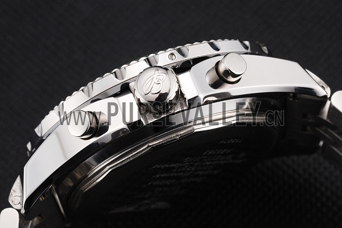 Breitling Bentley Chronograph White Dial Stainless Steel Strap