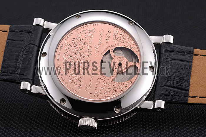 Breguet Classique Complications Stainless Steel Case Black Leather Strap 80158