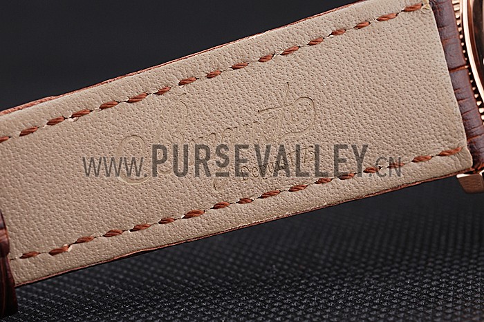 Breguet Classique Complications Rose Gold Case Dark Brown Leather Strap 80154