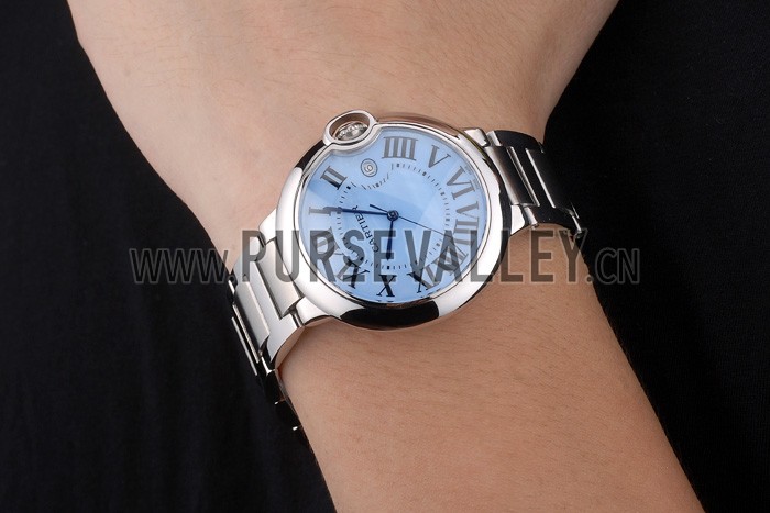 Cartier Ballon Bleu 42mm Blue Dial Stainless Steel Case And Bracelet