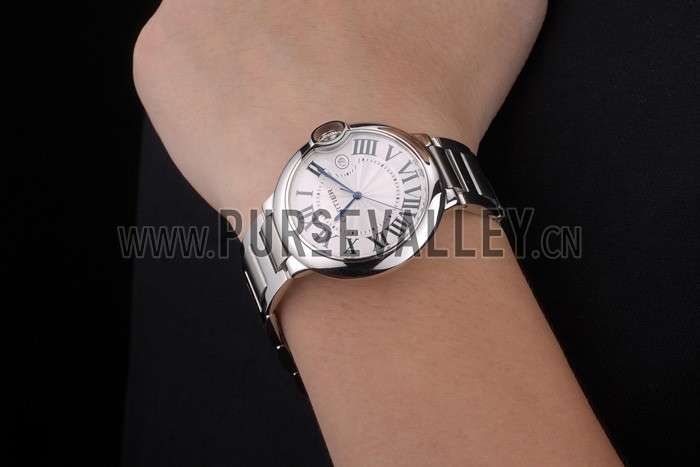Cartier Ballon Bleu 42mm White Dial Stainless Steel Case And Bracelet