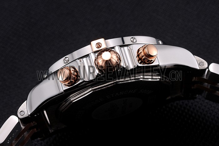 Breitling Chronomat 44 Blue Dial with White Subdials 2 Tone Stainless Steel Bracelet 622510