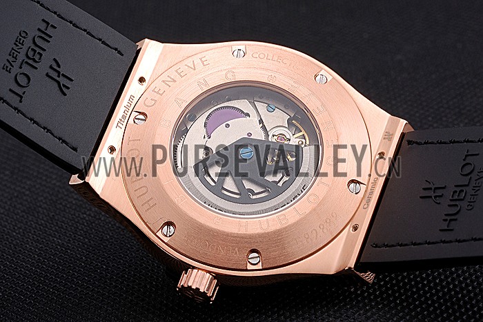 Hublot Classic Fusion Shawn Carter Gold Case Black Leather Strap 622818