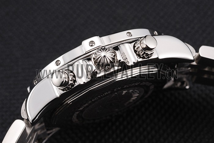 Breitling Chronomat Quartz Blue Dial Stainless Steel Case And Bracelet