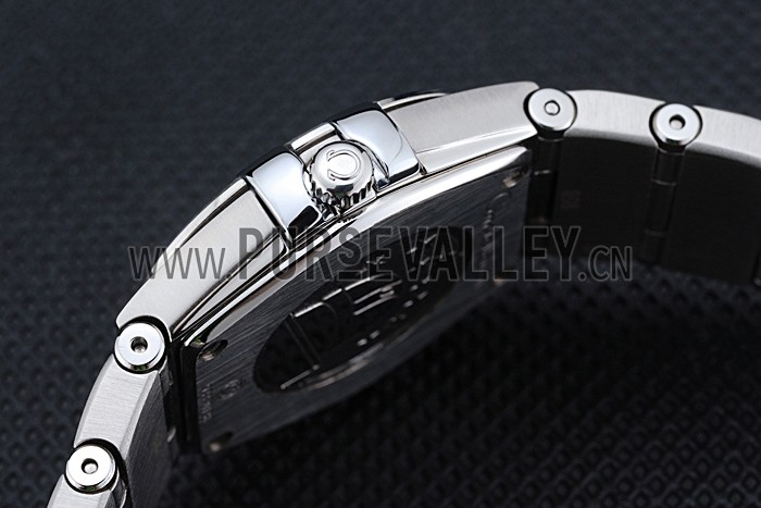 Swiss Lady Omega Constellation Stainless Steel Bracelet Silver Dial 80290