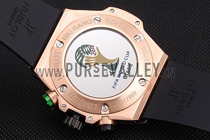 Hublot Big Bang Unico Bi-Retrograde Chrono King Gold Case Black Rubber Strap 622772