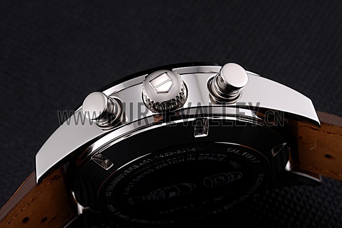 Tag Heuer Carrera SpaceX-7 White Dial Silver Stainless Steel Case Brown Suede Strap