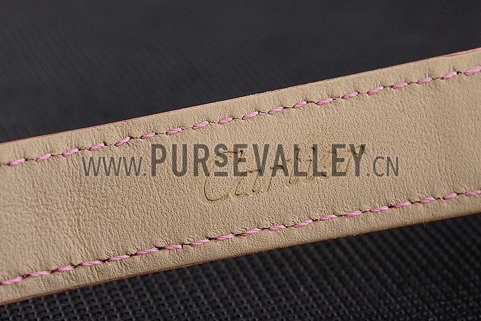 Cartier Ronde White Dial Diamond Bezel Stainless Steel Case Pink Leather Strap