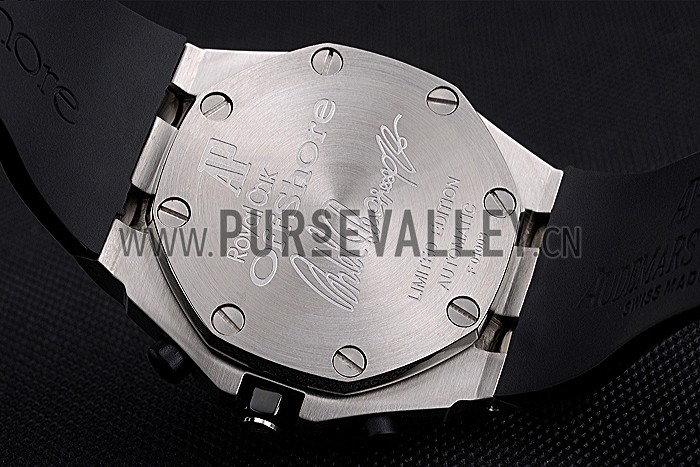 Swiss Audemars Piguet Royal Oak Offshore Black And Yellow Dial Stainless Steel Case Black Rubber Strap 622858