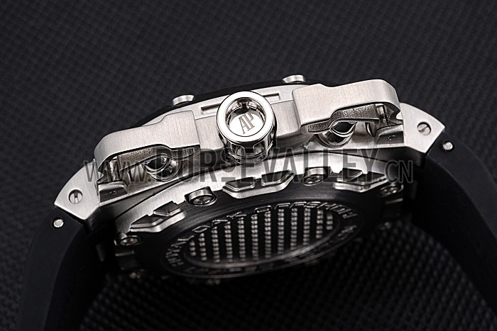 Swiss Audemars Piguet Royal Oak Offshore Survivor White Dial Stainless Steel Case Black Rubber Strap 622859