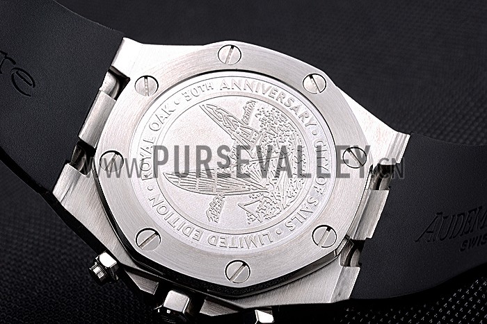 Swiss Audemars Piguet Royal Oak Offshore White Dial Stainless Steel Casr Black Rubber Strap 622851