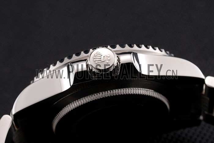 Rolex Bamford Submariner Black Dial With Roman Numerals Black Bezel Stainless Steel Case And Bracelet