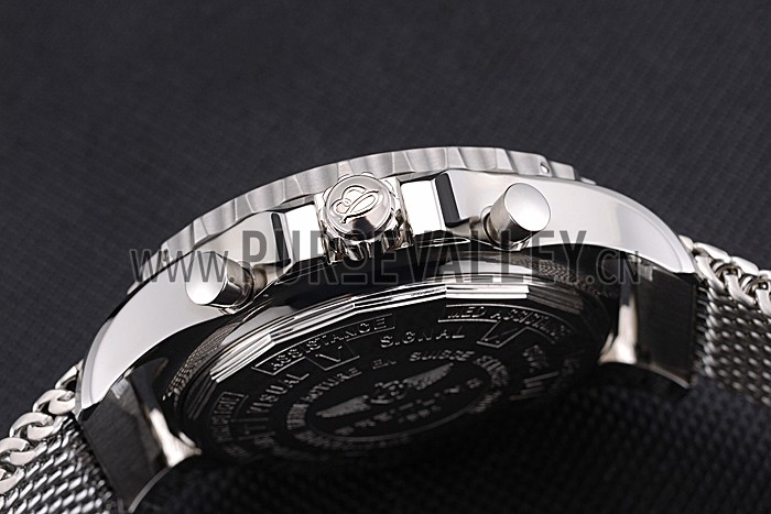 Swiss Breitling Professional Chronospace Black Dial Stainless Steel Case And Bracelet 622874