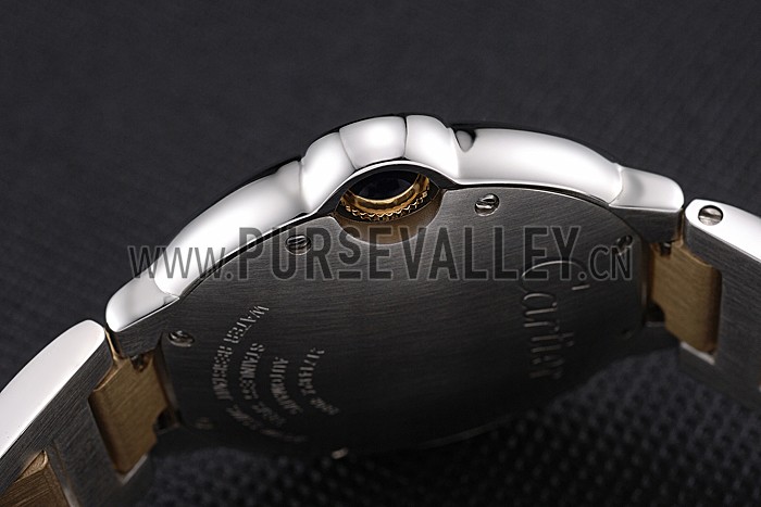 Swiss Cartier Ballon Bleu 36mm Silver Dial Stainless Steel Case Two Tone Gold Bracelet 622878