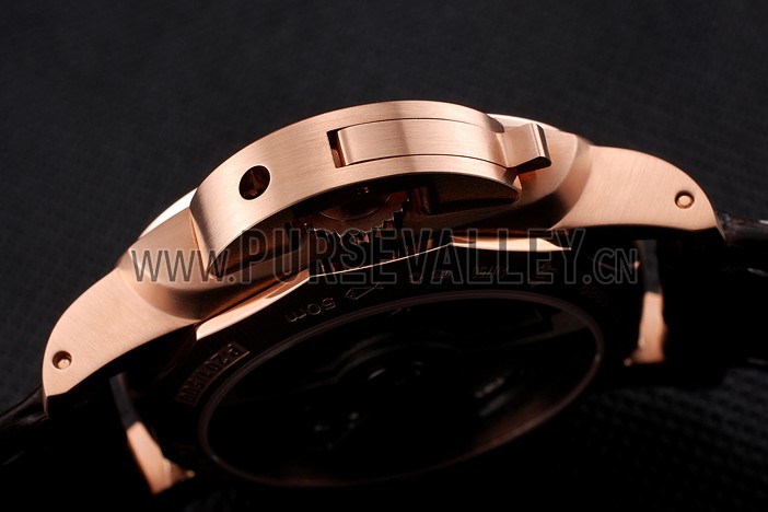 Swiss Panerai Luminor Marina 1950 3 Days Oro Rosso Brown Dial Rose Gold Case Brown Leather Strap
