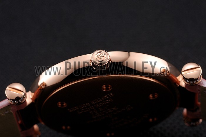 Franck Muller Double Mistery 4 Saisons White Dial Rose Gold Case Light Pink Leather Strap