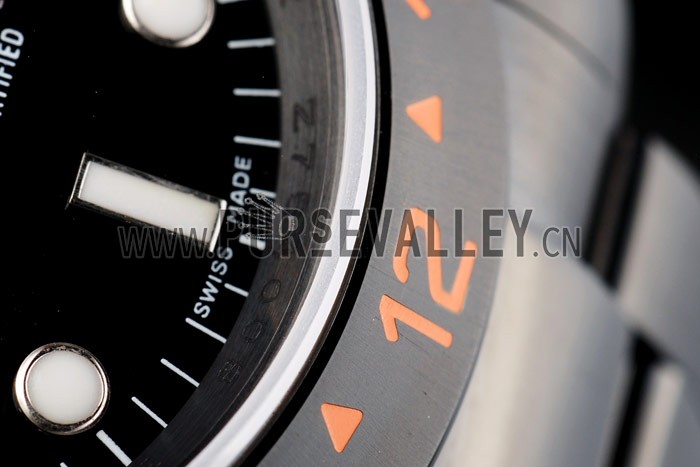 Rolex Swiss Explorer Black Ceramic Bezel Black Dial Tachymeter 98240